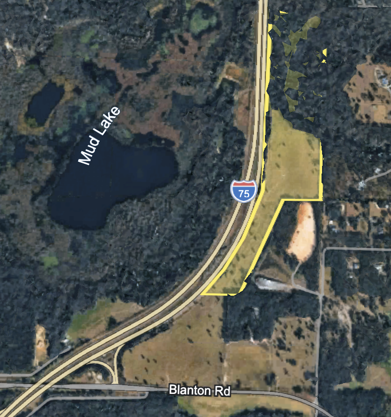 Aerial view of Blanton Road · Industrial Land