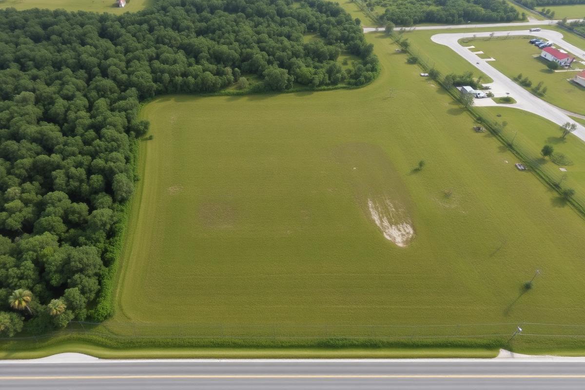 Aerial view of Blanton Road · Unentitled Road Frontage